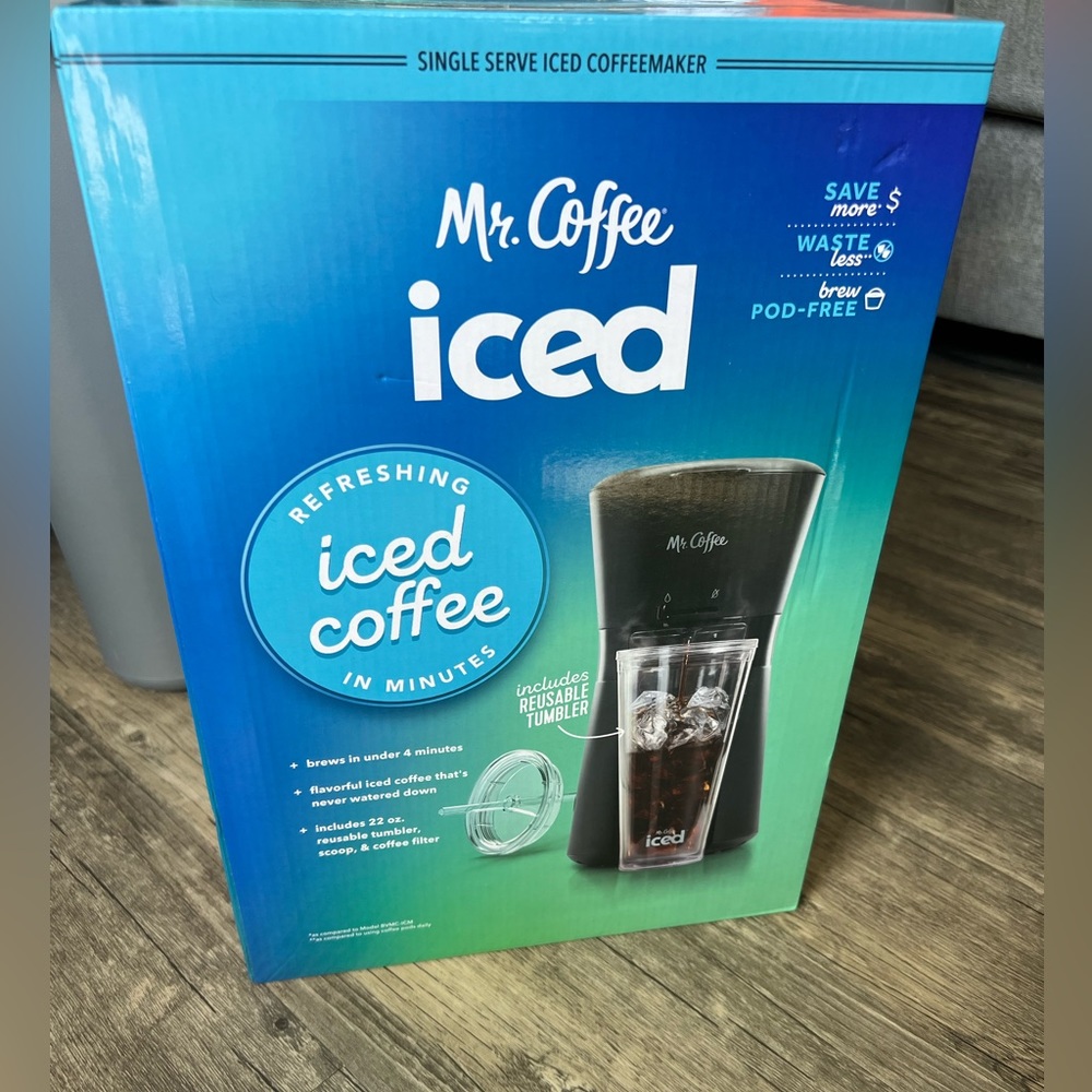 Mr Coffee iced coffee maker with tumbler